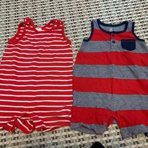 Two 12 month bodysuits Hanna Andersson and GAP